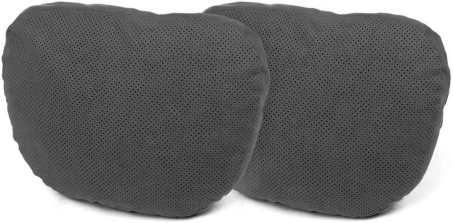 Alt view image 6 of 7 - 2 Pcs Car Headrest Neck Pillow for Driving,Universal Premium Suede Leather Soft and Comfortable Headrest,Two Gears of Height Adjustment Car Seat Headrest Pillow Car Interior Accessories