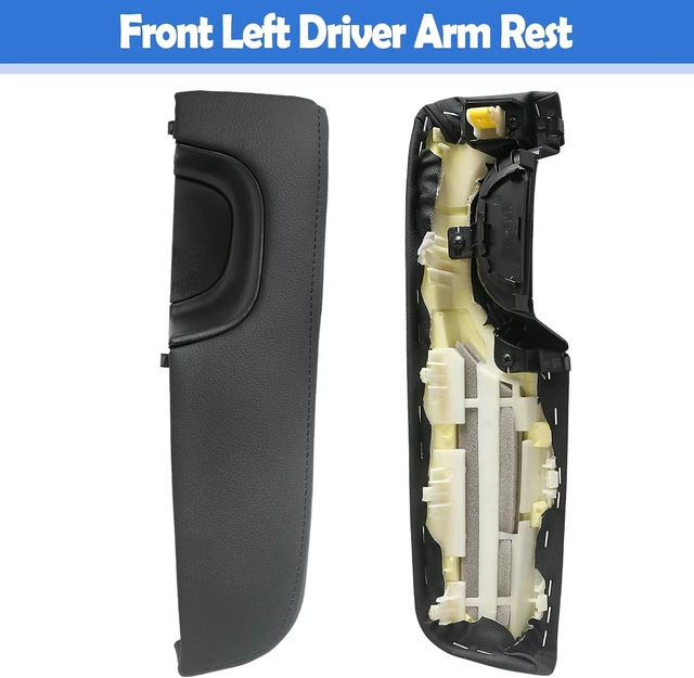 Alt view image 4 of 5 - Front Left Driver Door Leather Arm Rest Compatible with Nissan Altima 2007-2012 Inner Door Armrest Panel Trim