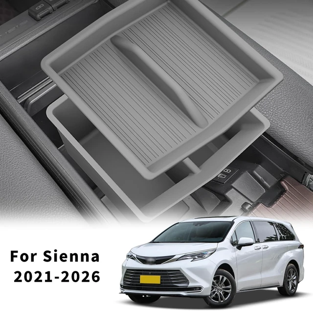 Alt view image 2 of 7 - Center Console Organizer for Toyota Sienna 2021-2026 Accessories