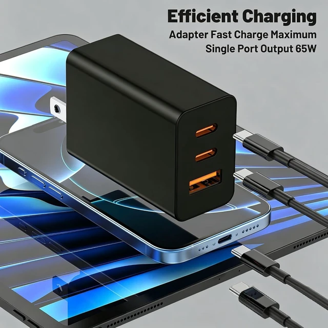 Alt view image 3 of 7 - 65W Super Fast Charger Type C 3/6/10/10ft, 100W USB C Wall Charging and Long Android Phone Charger Cable Cord for Galaxy S26 Ultra/S26/S25 Plus/S25/S24+/S24 Ultra/S23/S22 Plus/S21/Note 20