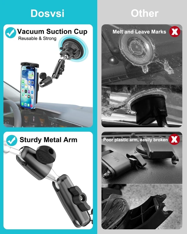 Alt view image 3 of 7 - Pilot Phone Holder, Aviation Window Phone Mount, Ultra Suction Cup