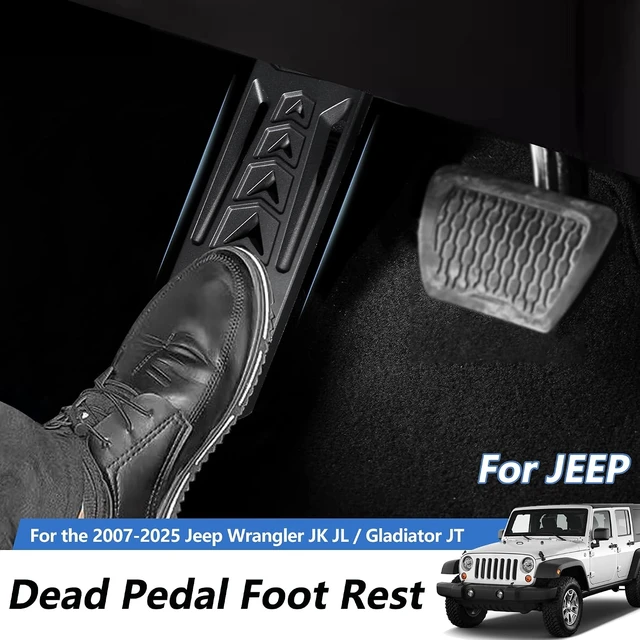 Alt view image 2 of 7 - Dead Pedal Foot Rest Pad Aluminum Alloy