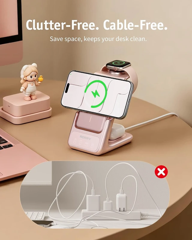 Alt view image 4 of 7 - AuraDock Charging Station for ,5000mAh Detachable Power Bank