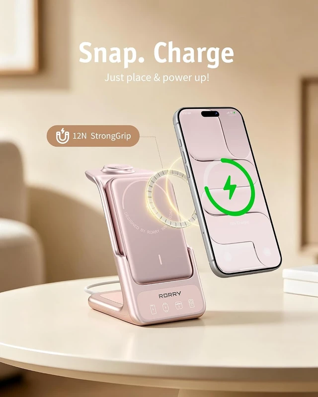 Alt view image 6 of 7 - AuraDock Charging Station for ,5000mAh Detachable Power Bank