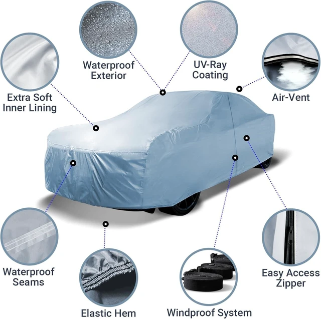Alt view image 4 of 7 - Car Cover for 1964-68 Ford Mustang Coupe Convertible GT Fastback