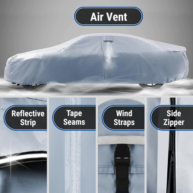 Alt view image 5 of 7 - Car Cover for 1964-68 Ford Mustang Coupe Convertible GT Fastback