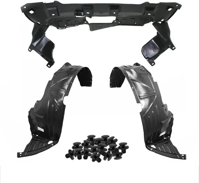 Main image of Fender Liner & Engine Under Cover Set w/Clips For 2003-2008 Element Front Driver & Passenger Side Left Right HO1228102 HO1248122 HO1249123 74111SCVA50 74151SCVA00 74101SCVA00