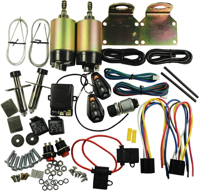 Alt view image 2 of 7 - Shaved Handle Door Popper 2 Door Kit for 85 lb with Remote One Set