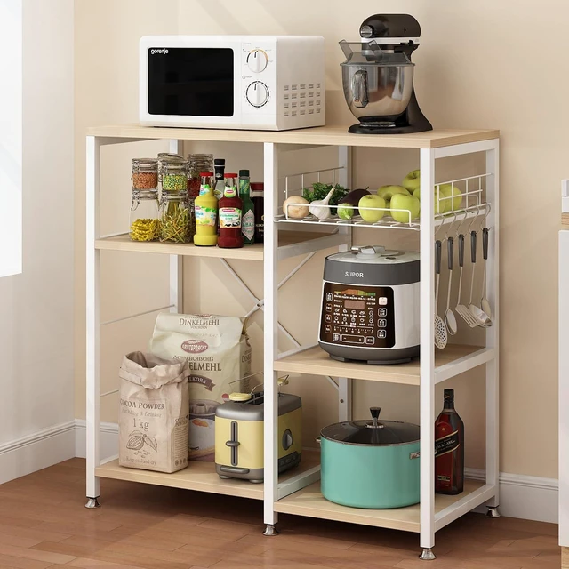 Main image of Microwave Stand Baker's Rack, 4-Tier Kitchen Storage Shelf