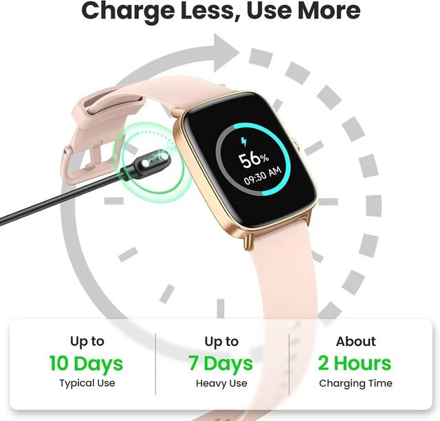 Alt view image 6 of 7 - Smart Watch for Women, 2 Bands Health and Fitness Watch for iPhone/Android, Make Call and Message Notice, 24/7 Heart Rate/Sleep/SpO2 Tracker, 1.85" HD Smartwatch with 120 Sport Modes, IP68 Waterproof