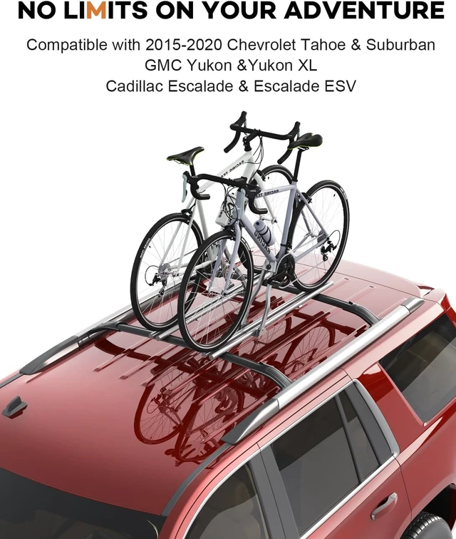Alt view image 6 of 7 - Roof Rack Cross Bars for 15-20 Chevy Tahoe & Suburban & Yukon & Escalade