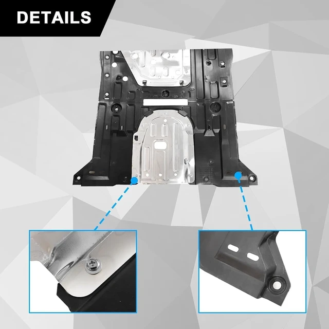 Alt view image 4 of 7 - Engine Lower Splash Shield Guard, Fit for Honda Civic 2012, Fit for Acura ILX 2013, Replace# 74110-TR3-A10 74110TR3A10, Lower Under Car Shield Cover