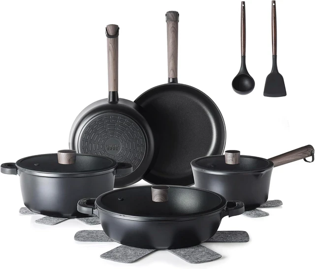 Main image of 15Pcs Nonstick Cookware Set, Non-toxic Pots and Pans Set