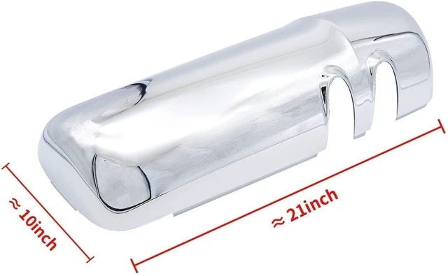 Alt view image 3 of 7 - Chrome Door Mirror Covers fit 2013-2020 Kenworth T680/T880/W990