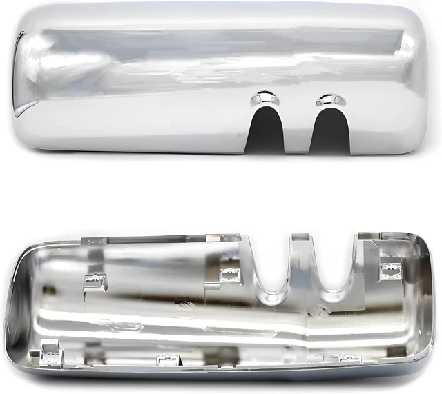 Alt view image 2 of 7 - Chrome Door Mirror Covers fit 2013-2020 Kenworth T680/T880/W990