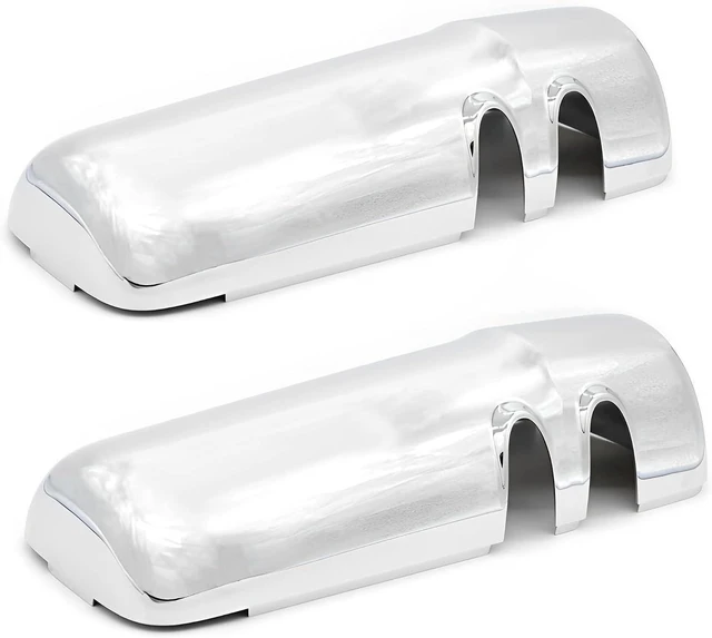 Alt view image 5 of 7 - Chrome Door Mirror Covers fit 2013-2020 Kenworth T680/T880/W990