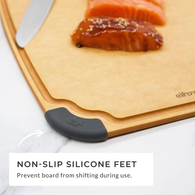 Alt view image 3 of 7 - Essential Series 3-in-1 Cutting Board Set, Knife Friendly, Dishwasher Safe, Juice Groove, Reversible, Non-Porous, Eco-Friendly, Set of 3
