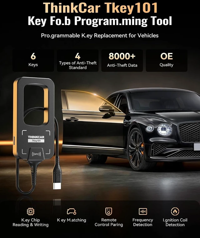 Alt view image 2 of 7 - TKEY101 Key Fob Replacement Kits for Vehicles