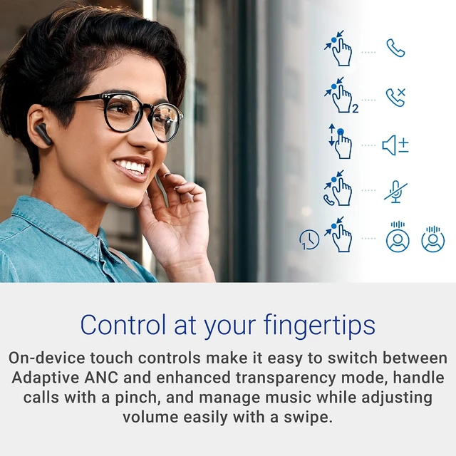 Alt view image 3 of 7 - Pro Plus Earbuds EB525, True Wireless, Noise Canceling, Bluetooth 5.3