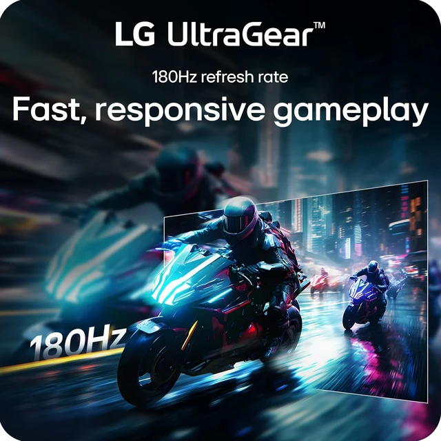 Alt view image 4 of 7 - 32G600A-B 32-Inch UltraGear QHD (2560 x 1440) Curved Gaming Monitor 180Hz, 1ms, FreeSync, HDMI, DisplayPort, Adjustable Stand (Black)