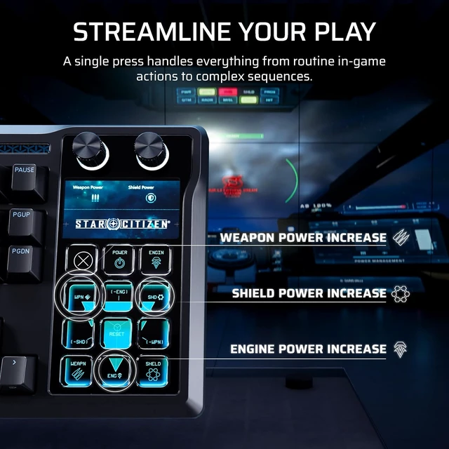 Alt view image 3 of 7 - Galleon 100 SD RGB Mechanical Wired Gaming Keyboard Black