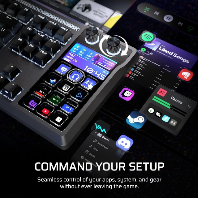 Alt view image 4 of 7 - Galleon 100 SD RGB Mechanical Wired Gaming Keyboard Black