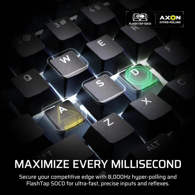 Alt view image 7 of 7 - Galleon 100 SD RGB Mechanical Wired Gaming Keyboard Black