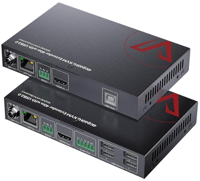 Main image of AV Access 4K60Hz HDMI KVM Extender Over Cat 6/6A/7 Up to 130ft/40m