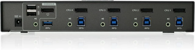 Alt view image 4 of 4 - IOGEAR 4-Port Dual View Dual-Link DVI KVMP Switch with Audio, w/Full Set of Cables,(GCS1644 TAA Compliant)