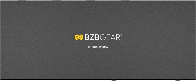 Alt view image 2 of 5 - BZBGEAR 4x1 4K UHD KVM Switcher with USB 2.0 Ports for Peripherals and Audio Support - BG-UHD-KVM41A