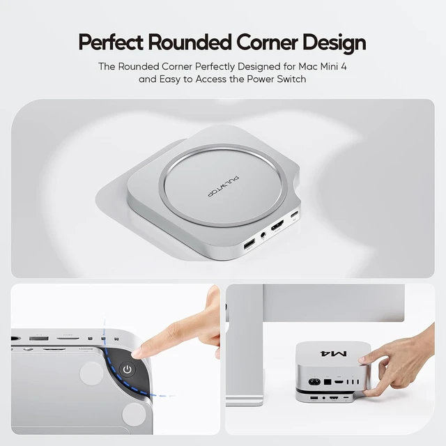 Alt view image 7 of 7 - Mac mini M6, M5 Pro, M4/ M4 Pro Hub & Dock with HDMI 4K & 8TB M.2 SSD Case