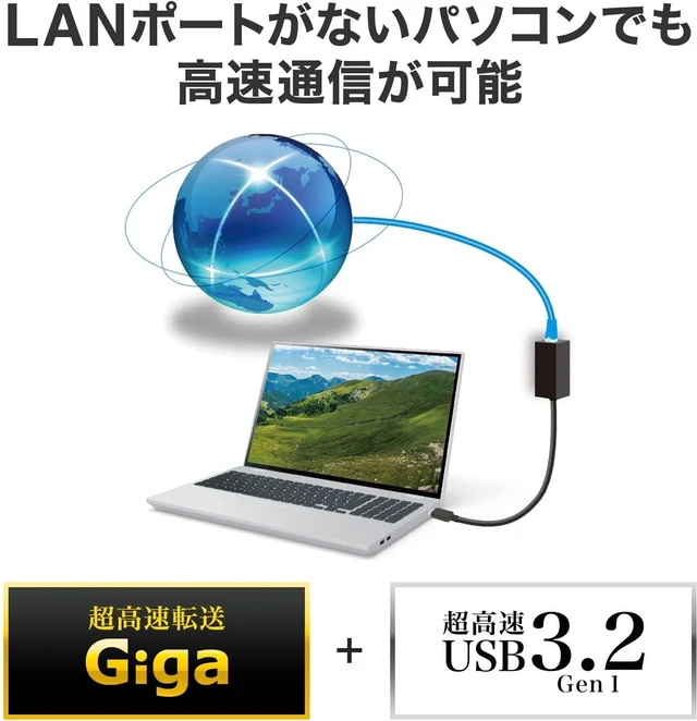 Alt view image 3 of 7 - Sanwa Supply USB to 3TCH33BK Gigabit LAN Adapter with USB Type-C Hub, Black