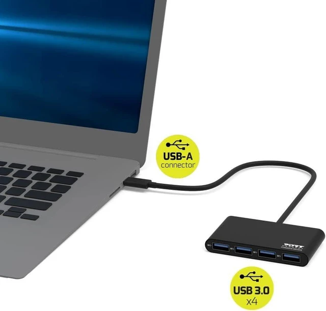 Alt view image 6 of 7 - PORT DESIGNS 900121 USB HUB 4 Ports 3.0 - (Components > USB Hubs)