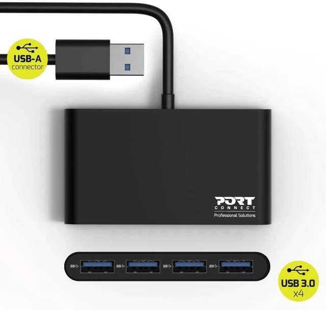 Alt view image 7 of 7 - PORT DESIGNS 900121 USB HUB 4 Ports 3.0 - (Components > USB Hubs)