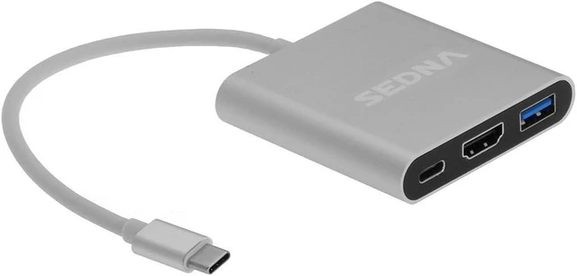 Main image of Sedna - USB 3.1 Type-C to 4K HDMI Adapter,USB 3.0 HUB with 1 USB PD Charging Port, for Apple The MacBook,Microsoft Surface Pro ..etc.