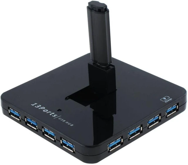 Alt view image 2 of 4 - SEDNA - 13 Ports USB 3.2 Gen I (5Gbps) Hub with 1 x USB Charging Port (Black)