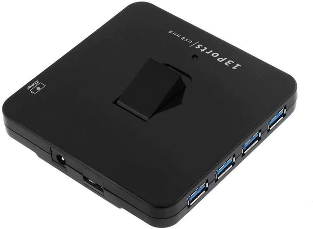 Alt view image 3 of 4 - SEDNA - 13 Ports USB 3.2 Gen I (5Gbps) Hub with 1 x USB Charging Port (Black)