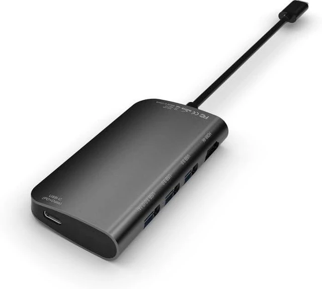 Alt view image 3 of 5 - LMP 5-Port USB-C Video Hub with HDMI, USB 3.0 and USB-C - Space Gray