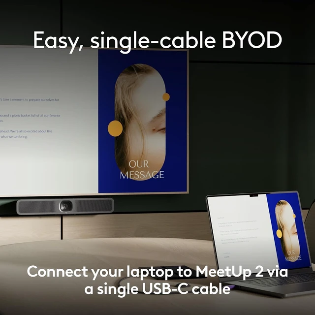 Alt view image 3 of 6 - Logitech Active USB Cable Single-Cable BYOD MeetUp 2
