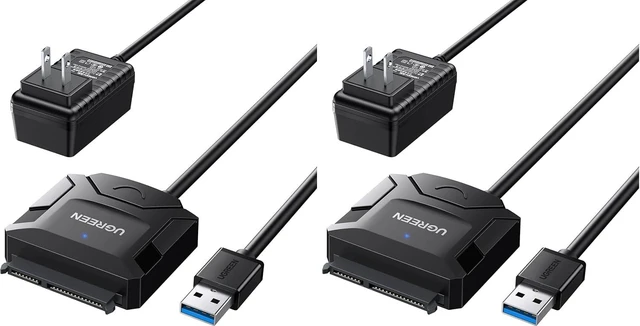 Main image of UGREEN SATA to USB 3.0 Adapter Cable for 2.5/3.5-Inch HDD/SSD (Pack of 2)