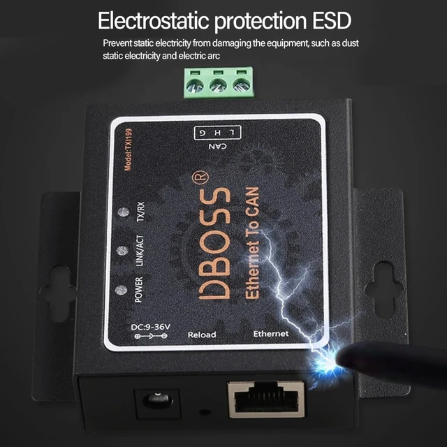 Alt view image 4 of 7 - Can to Ethernet Protocol Converter Protocol Converter Double Channel Protocol CAN1 CAN2 RS485 Port Adapter for Industrial
