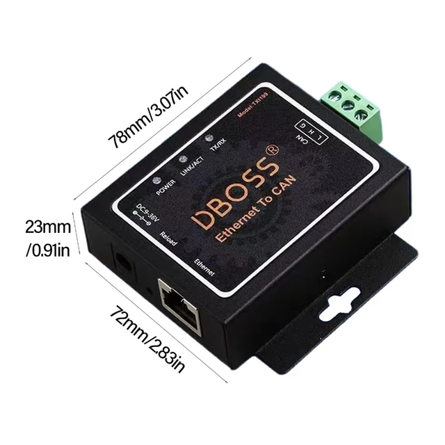 Alt view image 5 of 7 - Can to Ethernet Protocol Converter Protocol Converter Double Channel Protocol CAN1 CAN2 RS485 Port Adapter for Industrial