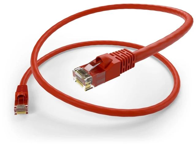 Alt view image 2 of 4 - uCore 20 Pack - 6in Cat 6 Ethernet Cable Bubble Boot, 24AWG, Booted, Molded, Cat6 Patch Cord, 6 Inch, Red