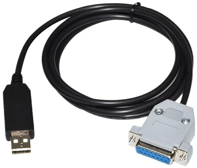 Main image of CHIP USB to D-SUB 15-PIN DB15 Female RS232 Serial Communication Cable(300CM,Prolific PL2303 CHIP)