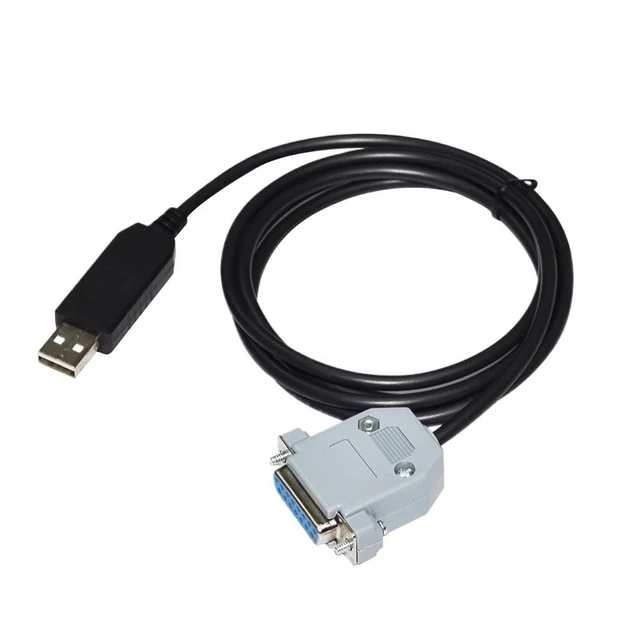Alt view image 2 of 6 - CHIP USB to D-SUB 15-PIN DB15 Female RS232 Serial Communication Cable(300CM,Prolific PL2303 CHIP)