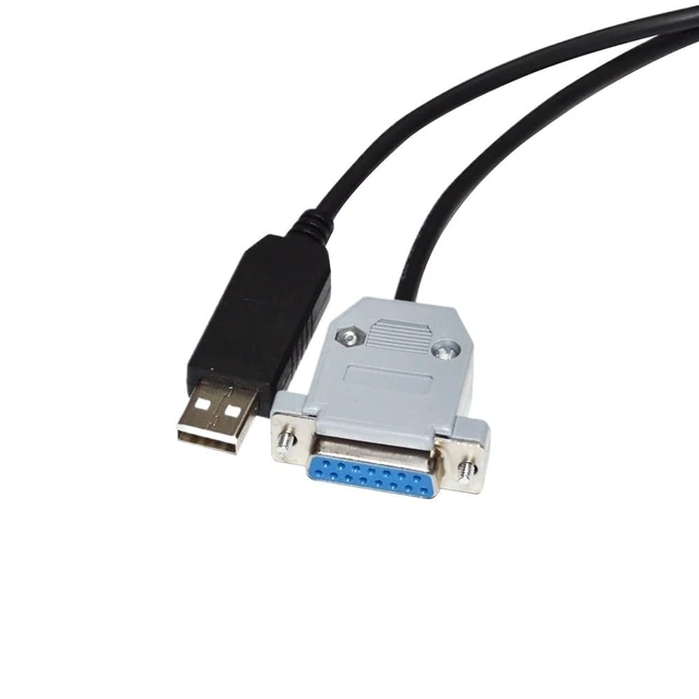 Alt view image 4 of 6 - CHIP USB to D-SUB 15-PIN DB15 Female RS232 Serial Communication Cable(300CM,Prolific PL2303 CHIP)