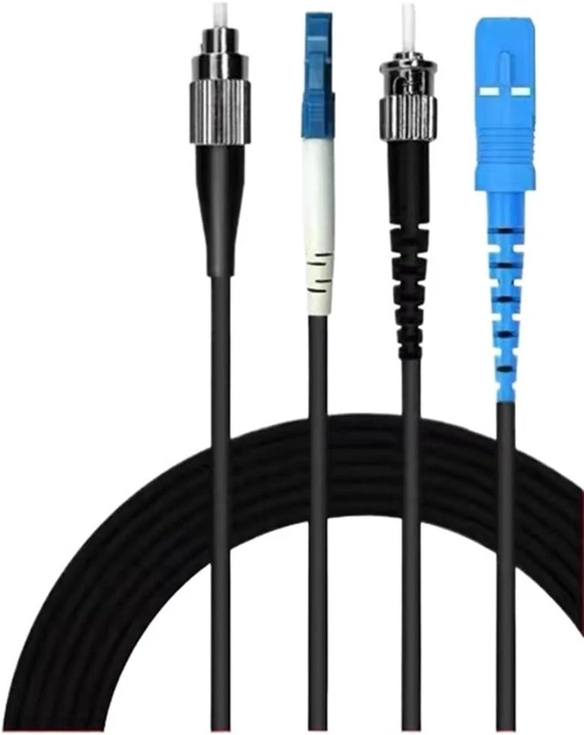 Main image of 1-500M TPU Armored Optical patchcord Waterproof LC SC FC ST UPC SM Single core Indoor Outdoor Fiber Optic Jumper(70m 1pc,FC-ST)