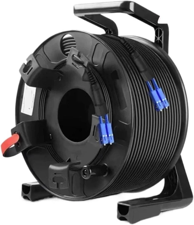 Main image of 200m 1 core 2 core Outdoor patchcord Armored with PCD235 Reel LC SC FC SM TPU 3.0mm Waterproof Jumper Optical Fiber Extender(LC/A-SC/A,Single Core TPU)