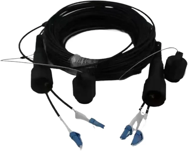 Alt view image 4 of 6 - 200m 1 core 2 core Outdoor patchcord Armored with PCD235 Reel LC SC FC SM TPU 3.0mm Waterproof Jumper Optical Fiber Extender(LC/A-SC/A,Single Core TPU)