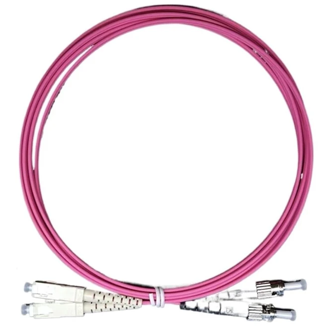 Main image of OM4 Patch Cord 1-100M LC-LC Duplex 10 Gigabit multimode DX SC FC ST Dual core MM Optical Fiber Extension Cable sc-lc FTTH Jumper(100M,SC-ST)